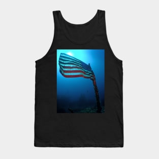 Old Glory on a Sunken Wreck Tank Top